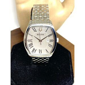 Bulova Women's Watch 96M145 Ambassador Silver Dial Roman Numeral Stainless Steel